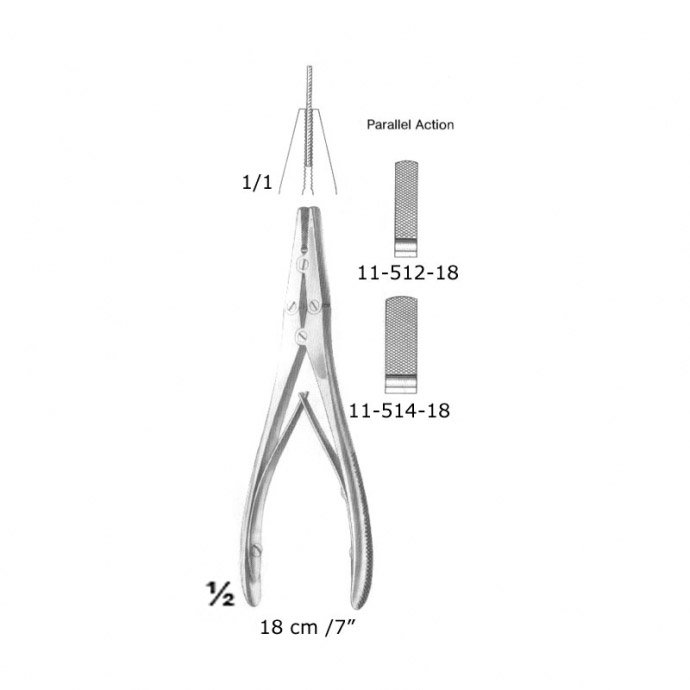 Flate Nose Plier, 18 cm