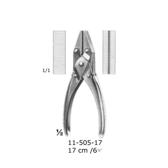 Flate Nose Plier, 17 cm