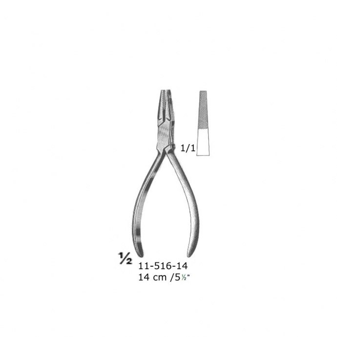 Flate Nose Plier, 14 cm